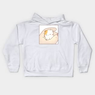 Muffin cat in hand Kids Hoodie